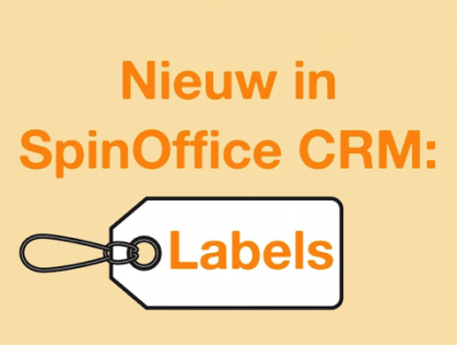 Nieuw in SpinOffice: het gebruik van labels