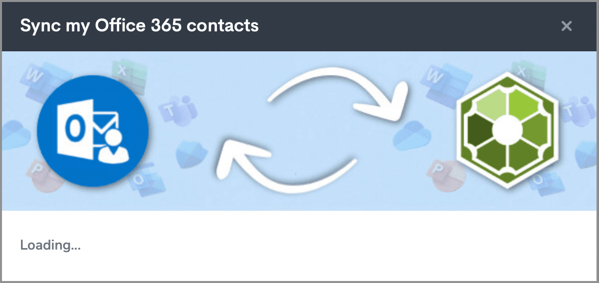 Office 365 contacts sync